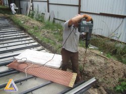 Монтаж заземлення, обміднені стержні